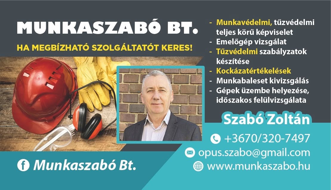 Teljeskörű munka és tűzvédelmi szolgáltatások Munkaszabó Bt Tolna megye