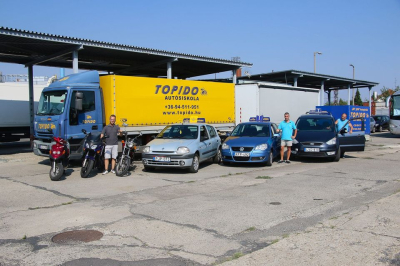 Topido Kft Autósiskola, motoros iskola, GKI tanfolyam Szombathely