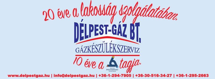 Délpest-Gáz Gázkészülék szervíz Pest megye