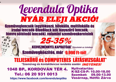 Levendula Optika Újpest