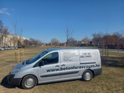 Betonvágás, betonfúrás falbontás, horonymarás, betonroppantás Budapest